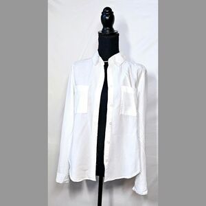 S White Button Down Blouse
